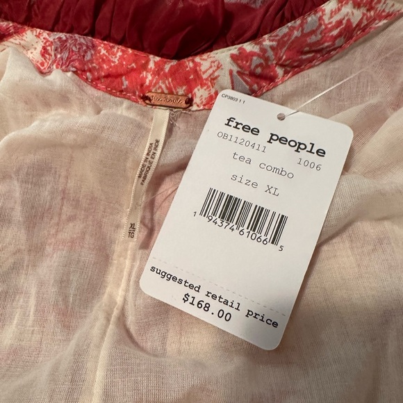 Free People Jungle Toille Maxi Dress in Tea Large NWT - Picture 11 of 14